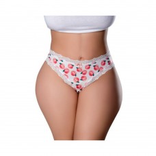 Magic Silk Sweet Treats Crotchless Thong With Lube Peach Queen Size Magic Silk Sweet Treats Crotchless Thong With Lube Peach Queen Size