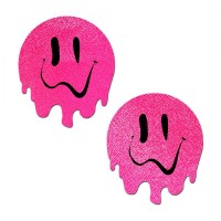 Pastease Melty Smiley Face Neon Pink Pasties Pastease Melty Smiley Face Neon Pink Pasties