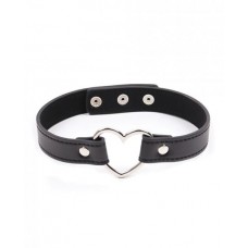Plesur Pvc Heart Connector Choker - Black Plesur Pvc Heart Connector Choker - Black