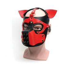 665 Bondage Pup Hood - O/s Black/red 665 Bondage Pup Hood - O/s Black/red