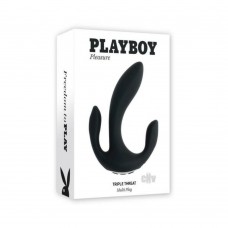 Playboy Triple Threat Rechargeable Come Hither Vibe Silicone 2am Playboy Triple Threat Rechargeable Come Hither Vibe Silicone 2am