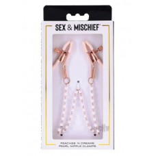 Sandm Peaches N Creame Pearl Nipple Clamps