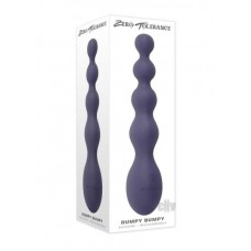 Zero Tolerance Rumpy Bumpy Rechargeable Vibrating Anal Vibrator Silicone Purple