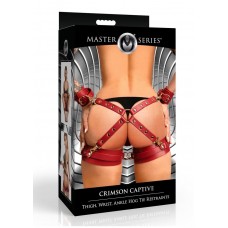 Ms Crimson Captive Hog Tie Restraints