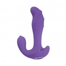 Amore Three Way Lover Silicone, Waterproof, 7 Functions, Usb Rechargable (included With Cable) Purpl Amore Three Way Lover Silicone, Waterproof, 7 Functions, Usb Rechargable (included With Cable) Purpl