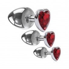 Three Hearts Gem Anal Plug Kit Three Hearts Gem Anal Plug Kit