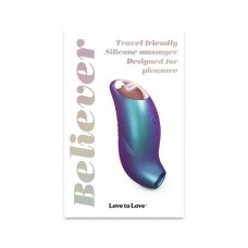 Love To Love Believer Mini Tongue Flicker - Iridescent Turquoise Love To Love Believer Mini Tongue Flicker - Iridescent Turquoise