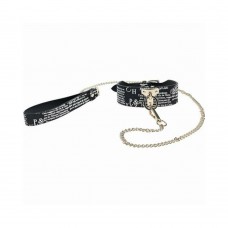 Ouch! Ny Collection Collar With Leash Ouch! Ny Collection Collar With Leash