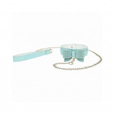 Ouch! Paris Collection Collar With Leash Blue Ouch! Paris Collection Collar With Leash Blue