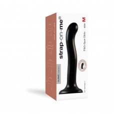 Strap On Me Silicone P&g Spot Dildo - Medium Black Strap On Me Silicone P&g Spot Dildo - Medium Black