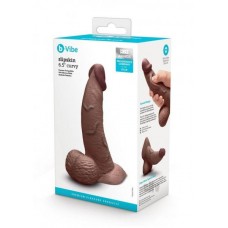 B-vibe Slipskin Dildo Curve 6.5 Brn