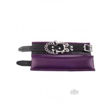 Rouge Padded Wrist Cuffs Black/purple