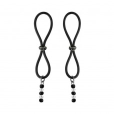 Bijoux De Nip Nipple Halos Black Gem Slider Black Clear