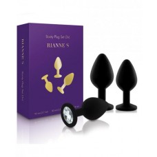Rianne S Booty Plug Set 3X Black Rianne S Booty Plug Set 3X Black