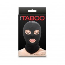 Hustler Taboo Eyes&mouth Hood Black Hustler Taboo Eyes&mouth Hood Black