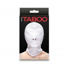 Hustler Taboo Zippered Mouth Hood White Hustler Taboo Zippered Mouth Hood White