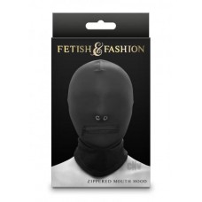 Fetish Fashion Zippered Mouth Hood Blk Fetish Fashion Zippered Mouth Hood Blk