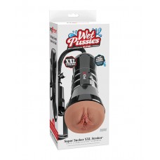PDX Extreme Wet Pussies Super Sucker XXL Stroker - Brown